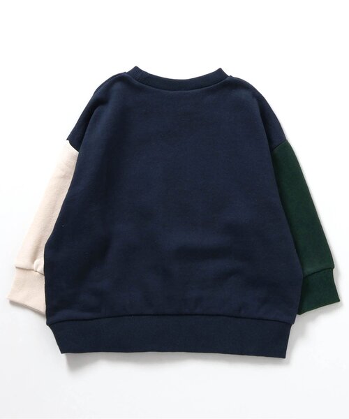 BREEZE（ブリーズ）の「【WEB限定】カレッジバリエーショントレーナー（スウェット・キッズ・グリーン/キナリ/オレンジ/グレー/レインボー/イエロー/パープル/ワインレッド/ライム/サックスブルー/ブラック・140/150/80/90/100/110/130/120）」の12枚目の写真