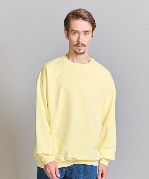 BEAUTY&YOUTH UNITED ARROWS（ビューティーアンドユースユナイテッドアローズ）の「パウダーウォッシュ リラックス  クルーネック スウェット（スウェット・メンズ・イエロー/ダークグレー/ライトグレー・S/M/L/XL）」の7枚目の写真