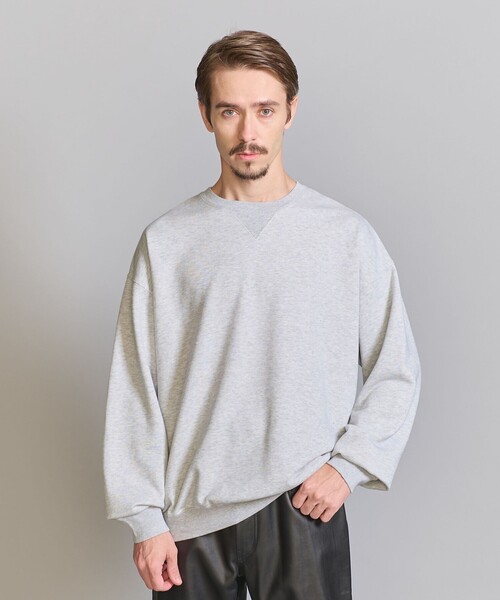 BEAUTY&YOUTH UNITED ARROWS（ビューティーアンドユースユナイテッドアローズ）の「パウダーウォッシュ リラックス  クルーネック スウェット（スウェット・メンズ・イエロー/ダークグレー/ライトグレー・S/M/L/XL）」の9枚目の写真