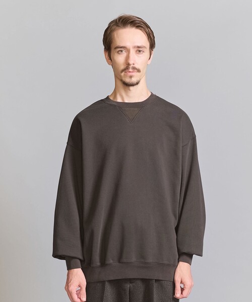 BEAUTY&YOUTH UNITED ARROWS（ビューティーアンドユースユナイテッドアローズ）の「パウダーウォッシュ リラックス  クルーネック スウェット（スウェット・メンズ・イエロー/ダークグレー/ライトグレー・S/M/L/XL）」の10枚目の写真