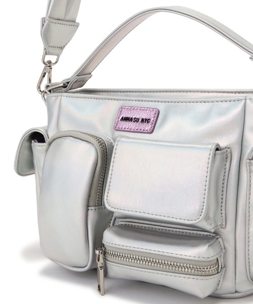 ANNA SUI NYC シルバーショルダーバッグ ANNA SUI NYC（アナ スイ エヌ ワイ シー）の「(ANNA SUI NYC
