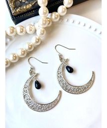 【MUURABBTI】月のモノトーンピアス(MA)