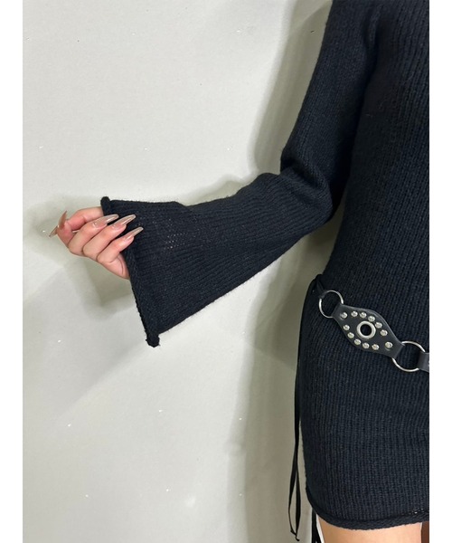 EGOIST(エゴイスト)の「バックオープンニットワンピース(ワンピース・レディース・ベージュ/グレー/ブラック・FREE)」の10枚目の写真