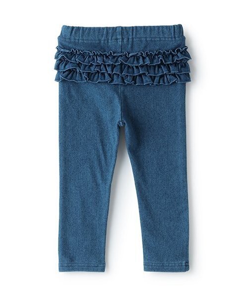 petit main(プティマイン)の「裏起毛バックフリルレギンス(レギンス/スパッツ・キッズ・ピンク/アイボリー/ブルー/チャコール・80cm/90cm/100cm/110cm/120cm)」の7枚目の写真