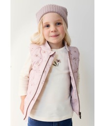 JAMIE KAY（ジェイミーケイ）の「花柄ベストPetite Fleur Violet（ダウンベスト・キッズ）」