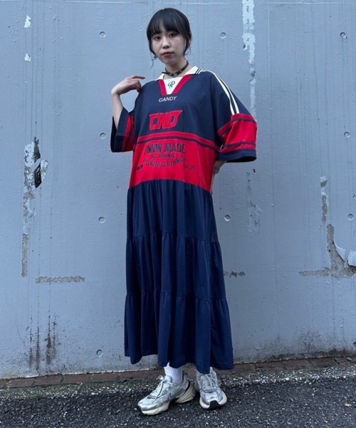 Candy Stripper CND TRACK ONE-PIECE レッド Candy Stripper CND TRACK ONE-PIECE レッド