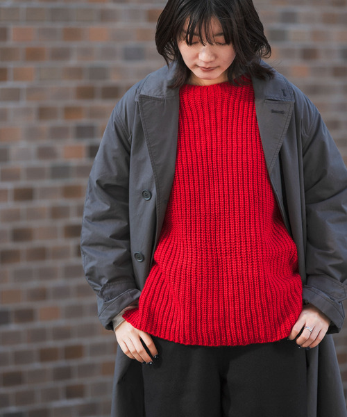 セール】片畔ボートネックプルオーバー（ニット/セーター）｜EKAL