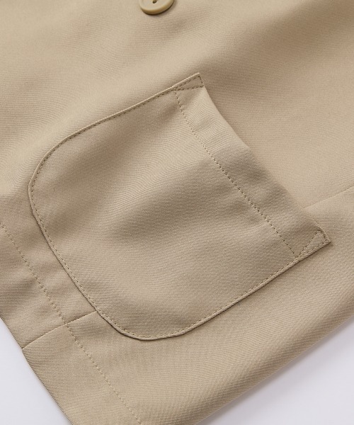 QUNTSTYLE（キュントスタイル）の「ノーカラースーツ セットアップ　(110～160cm)（スーツセット・キッズ・ベージュ/ブラック/杢グレー/ネイビー・110/130/120/160/150/140）」の7枚目の写真