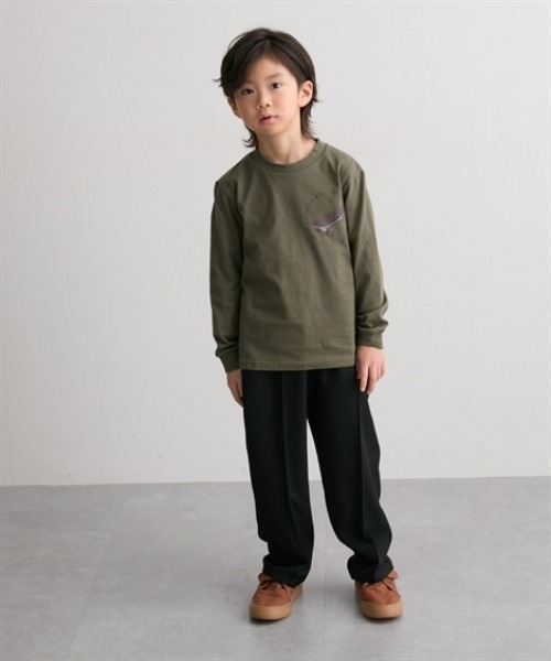 QUNTSTYLE（キュントスタイル）の「ノーカラースーツ セットアップ　(110～160cm)（スーツセット・キッズ・ベージュ/ブラック/杢グレー/ネイビー・110/130/120/160/150/140）」の13枚目の写真