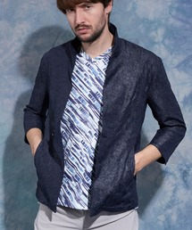 HIDEAWAYS NICOLE | ポリエステルタフタワッシャー７分袖ジャケット(その他アウター)