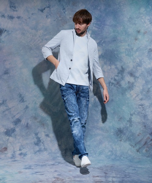 HIDEAWAYS NICOLE(ハイダウェイニコル)の「ポリエステルタフタワッシャー7分袖ジャケット(その他アウター・メンズ・ネイビー/ブラック/ライトグレー・X-LARGE/LARGE/MEDIUM)」の16枚目の写真