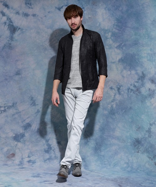 HIDEAWAYS NICOLE(ハイダウェイニコル)の「ポリエステルタフタワッシャー7分袖ジャケット(その他アウター・メンズ・ネイビー/ブラック/ライトグレー・X-LARGE/LARGE/MEDIUM)」の10枚目の写真