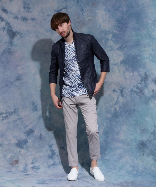 HIDEAWAYS NICOLE(ハイダウェイニコル)の「ポリエステルタフタワッシャー7分袖ジャケット(その他アウター・メンズ・ネイビー/ブラック/ライトグレー・X-LARGE/LARGE/MEDIUM)」の11枚目の写真