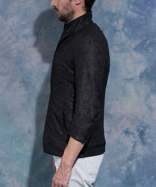 HIDEAWAYS NICOLE(ハイダウェイニコル)の「ポリエステルタフタワッシャー7分袖ジャケット(その他アウター・メンズ・ネイビー/ブラック/ライトグレー・X-LARGE/LARGE/MEDIUM)」の13枚目の写真