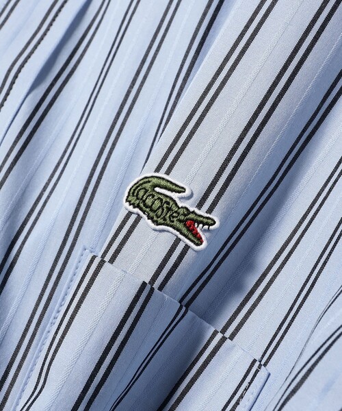 セール】【別注】LACOSTE / ストライプ ロングスリーブシャツ