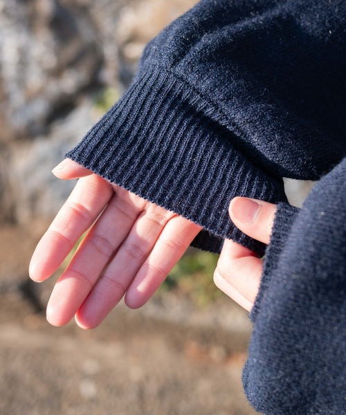 WEGO（ウィゴー）の「WEGO/レタードカーディガン（カーディガン/ボレロ・レディース・グレー/ネイビー・FREE）」の5枚目の写真