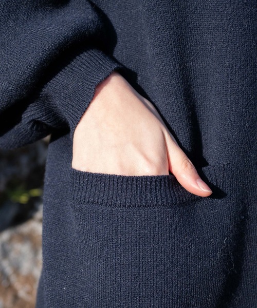 WEGO（ウィゴー）の「WEGO/レタードカーディガン（カーディガン/ボレロ・レディース・グレー/ネイビー・FREE）」の6枚目の写真