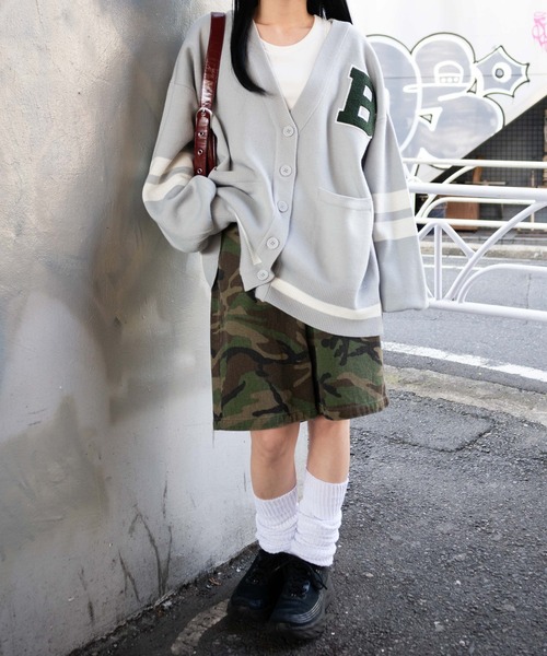 WEGO（ウィゴー）の「WEGO/レタードカーディガン（カーディガン/ボレロ・レディース・グレー/ネイビー・FREE）」の19枚目の写真