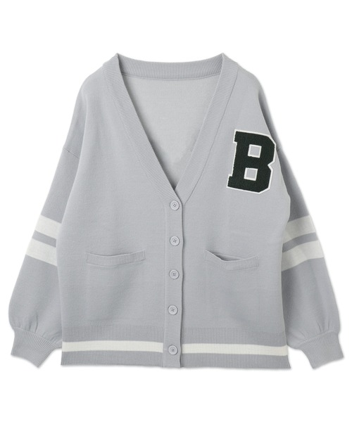 WEGO（ウィゴー）の「WEGO/レタードカーディガン（カーディガン/ボレロ・レディース・グレー/ネイビー・FREE）」の21枚目の写真