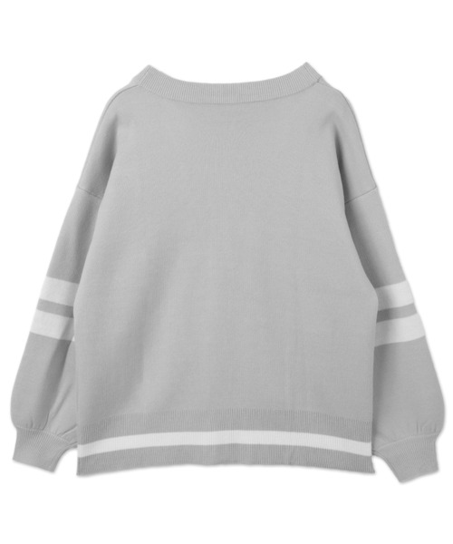 WEGO（ウィゴー）の「WEGO/レタードカーディガン（カーディガン/ボレロ・レディース・グレー/ネイビー・FREE）」の22枚目の写真