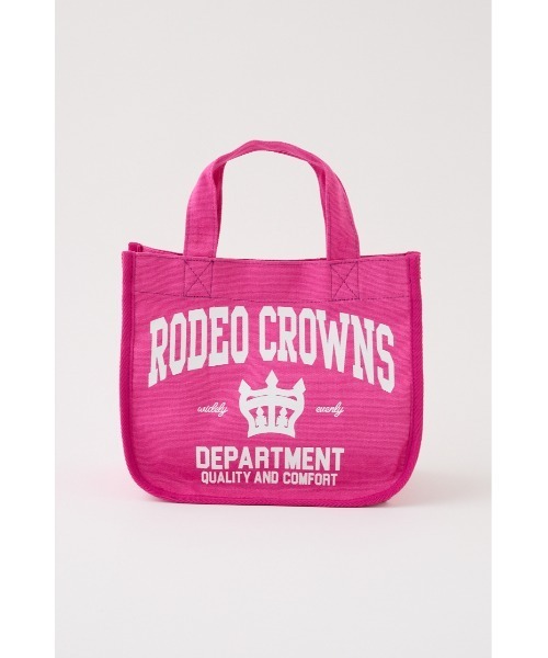 RODEO CROWNS WIDE BOWL(ロデオクラウンズワイドボウル)の「エコミニトートバッグ(トートバッグ・レディース・ブラウン/レッド/ピンク/オフホワイト/ブルー/ブラック/ホワイト・FREE)」の6枚目の写真
