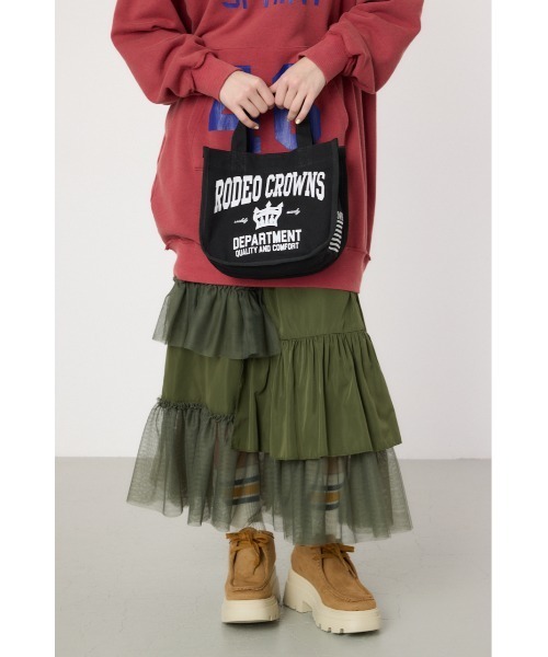 RODEO CROWNS WIDE BOWL(ロデオクラウンズワイドボウル)の「エコミニトートバッグ(トートバッグ・レディース・ブラウン/レッド/ピンク/オフホワイト/ブルー/ブラック/ホワイト・FREE)」の16枚目の写真