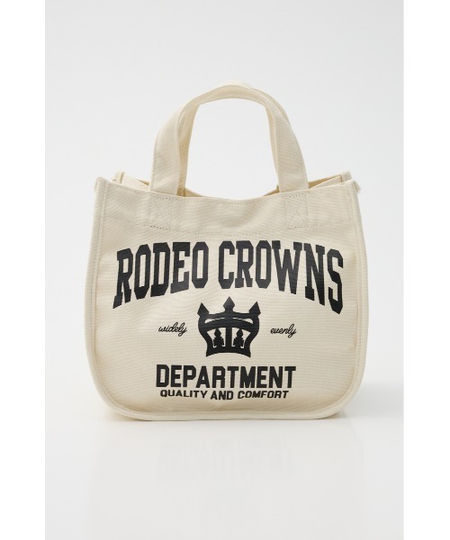 RODEO CROWNS WIDE BOWL(ロデオクラウンズワイドボウル)の「エコミニトートバッグ(トートバッグ・レディース・ブラウン/レッド/ピンク/オフホワイト/ブルー/ブラック/ホワイト・FREE)」の8枚目の写真