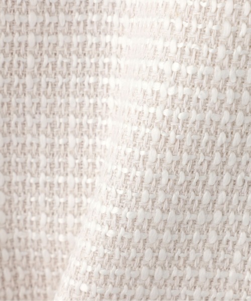 N.（N. Natural Beauty Basic）（エヌエヌナチュラルビューティーベーシック）の「【PS/低身長サイズ】パイピングノーカラーツイードブルゾン（ブルゾン・レディース・オフホワイト/ブラック系その他・MEDIUM/P/S）」の18枚目の写真