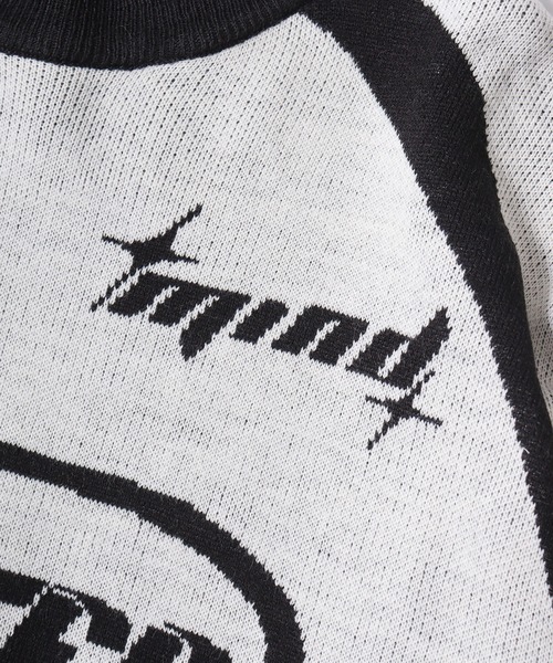 SUGGESTION（サジェッション）の「Soccer design crew neck knit / サッカーデザインクルーネックニット unisex（ニット/セーター・メンズ・ネイビー/オフホワイト/ブラック・M/L）」の9枚目の写真