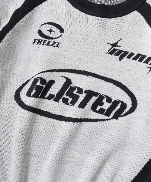 SUGGESTION（サジェッション）の「Soccer design crew neck knit / サッカーデザインクルーネックニット unisex（ニット/セーター・メンズ・ネイビー/オフホワイト/ブラック・M/L）」の7枚目の写真