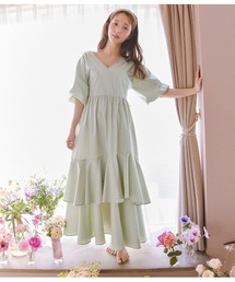 バックリボンイレヘムワンピ