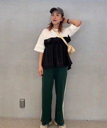 ROSE BUD（ローズバッド）の「ドッキングTシャツ（Tシャツ