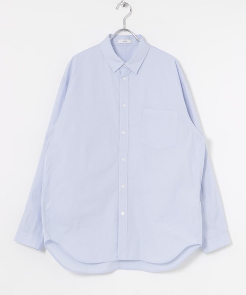 ATON(エイトン)の「ATON GIZA BROAD WASHED SHIRTS(シャツ/ブラウス・レディース・ライトブルー/ピンク・2)」の3枚目の写真