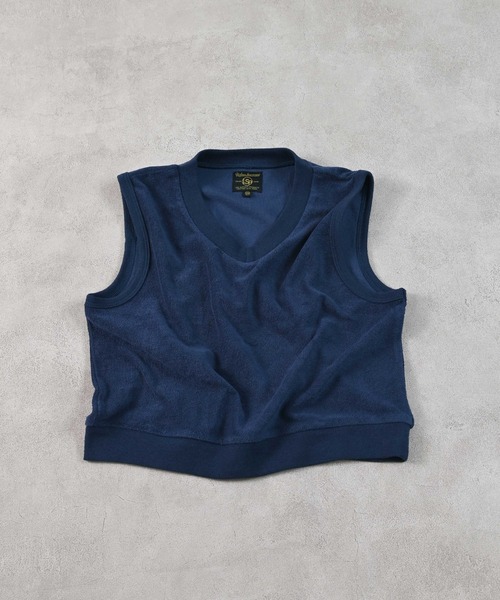 Life Support Products（ライフサポートプロダクツ）の「パイルVネックベスト（ベスト・キッズ・グリーン/ブラウン/ネイビー・90/100/110/120/130）」の3枚目の写真