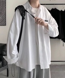 ワンポイントルーズビッグシルエットシャツ
