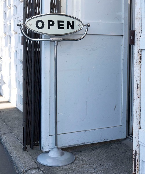 DULTON スタンド式サイン OPEN CLOSED メタル製 OPEN-CLOSED SIGN STAND/オープン クローズド サイン スタンド