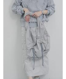 Samansa Mos2 blue | ドロストバルーントートバッグ(ハンドバッグ)