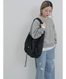 Samansa Mos2 blue | ドロストバルーントートバッグ(ハンドバッグ)