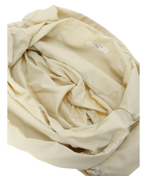 Samansa Mos2 blue（サマンサモスモスブルー）の「ドロストバルーントートバッグ（ハンドバッグ・レディース・ブラック/ライトベージュ/グレー・F）」の6枚目の写真