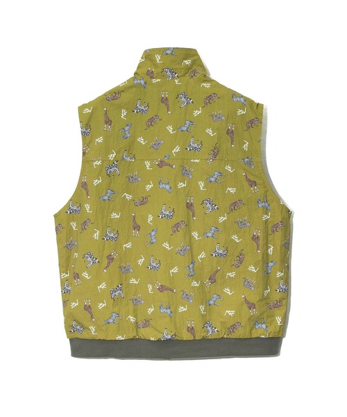 go slow caravan（ゴースローキャラバン）の「Mountain Mania/マウンテンマニア　ALLOVER PATTERN REVERSIBLE VEST（ベスト・メンズ・チャコールグレー/マスタード/その他1・LARGE/MEDIUM/X-LARGE）」の6枚目の写真