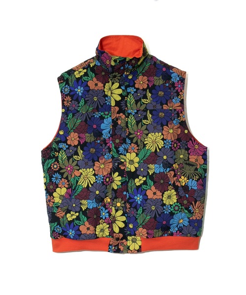 go slow caravan（ゴースローキャラバン）の「Mountain Mania/マウンテンマニア　ALLOVER PATTERN REVERSIBLE VEST（ベスト・メンズ・チャコールグレー/マスタード/その他1・LARGE/MEDIUM/X-LARGE）」の13枚目の写真
