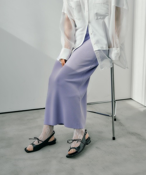 LEPSIM（レプシィム）の「リボンミュールサンダル　322187（サンダル・レディース・シルバー/ブラック・LARGE/MEDIUM）」の4枚目の写真