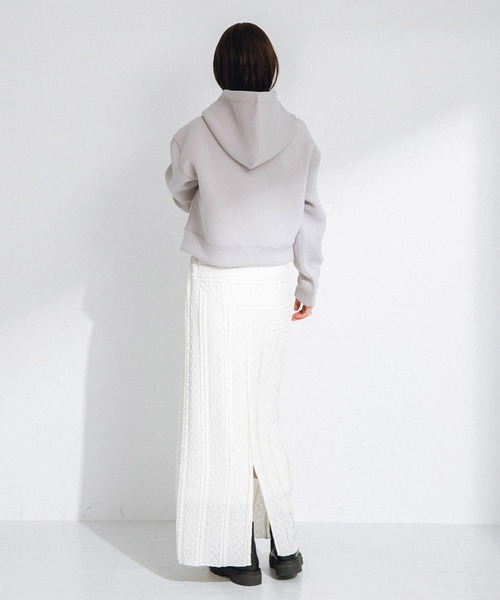 URBAN RESEARCH Sonny Label（アーバンリサーチサニーレーベル）の「ダンボールショートジップパーカー（パーカー・レディース・グレー/ブラック/ベージュ系その他・FREE）」の22枚目の写真