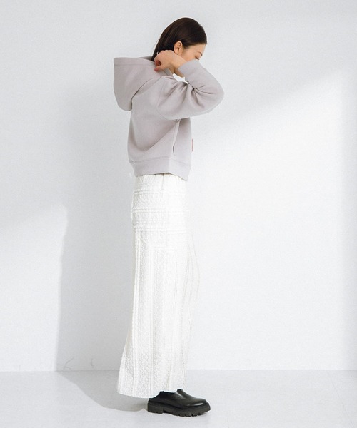 URBAN RESEARCH Sonny Label（アーバンリサーチサニーレーベル）の「ダンボールショートジップパーカー（パーカー・レディース・グレー/ブラック/ベージュ系その他・FREE）」の21枚目の写真