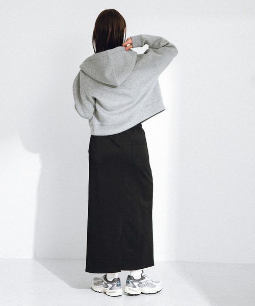 URBAN RESEARCH Sonny Label（アーバンリサーチサニーレーベル）の「ダンボールショートジップパーカー（パーカー・レディース・グレー/ブラック/ベージュ系その他・FREE）」の14枚目の写真