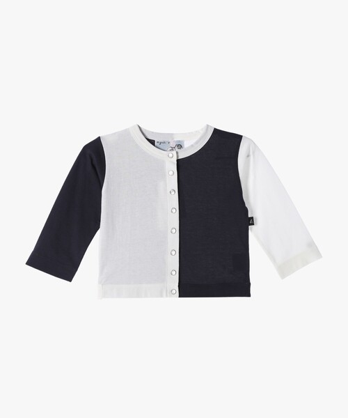 agnes b.(アニエスベー)の「JF59 L CARDIGAN ベビー カーディガン(カーディガン/ボレロ・キッズ・ホワイト系その他・2YEAR/18M/1YEAR)」の1枚目の写真