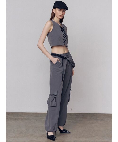 EMODA(エモダ)の「ナイロンドッキングパンツ(その他パンツ・レディース・ブラック/グレー/ホワイト・FREE)」の10枚目の写真