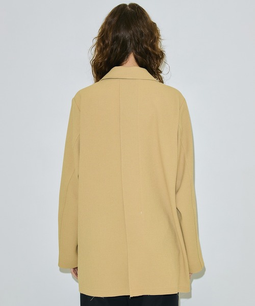 PUBLIC TOKYO（パブリックトウキョウ）の「ツイードオーバージャケット（テーラードジャケット・レディース・ベージュ/グレー・1/2）」の10枚目の写真