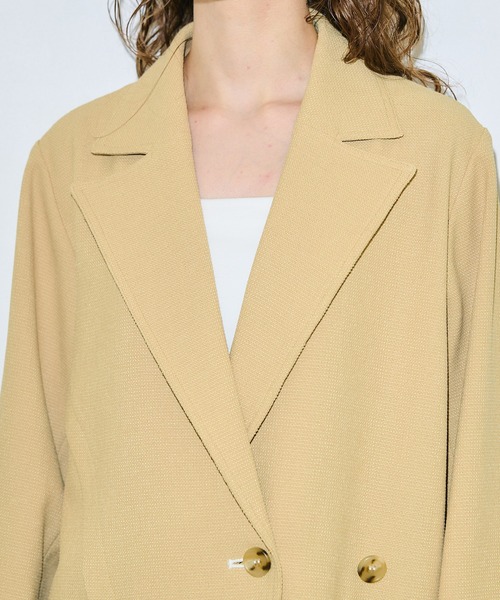 PUBLIC TOKYO（パブリックトウキョウ）の「ツイードオーバージャケット（テーラードジャケット・レディース・ベージュ/グレー・1/2）」の11枚目の写真
