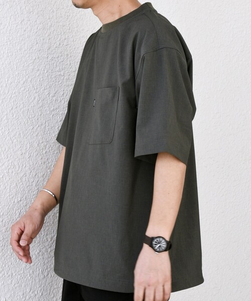 SHIPS any（シップス エニィ）の「SHIPS any:〈吸水速乾〉Rapidry スピンドル リラックス Tシャツ(セットアップ対応)◇（Tシャツ/カットソー・メンズ・ネイビー/ブラック/オリーブ/グレー/ダークグレー・SMALL/MEDIUM/LARGE）」の7枚目の写真